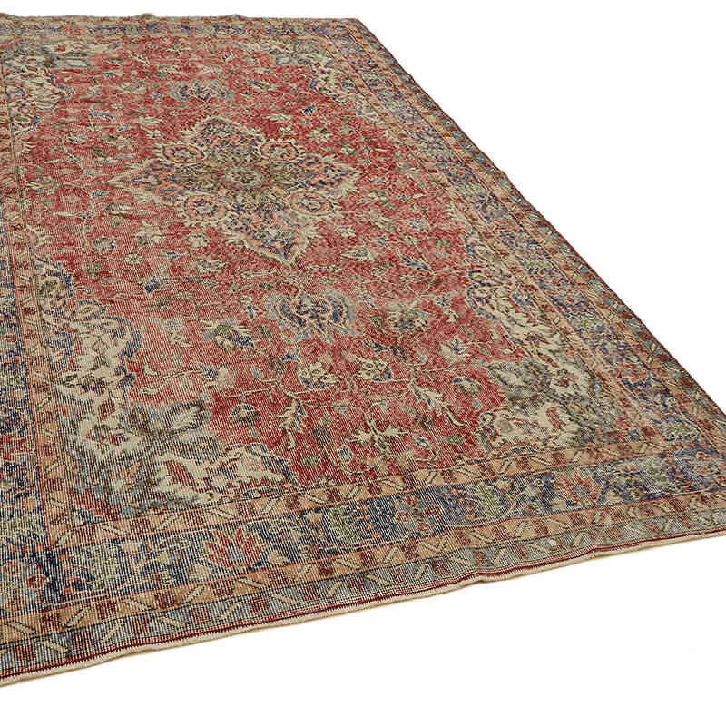 Alfombra Vintage Turca Anudada a Mano - 190 cm x 308 cm - K0078794