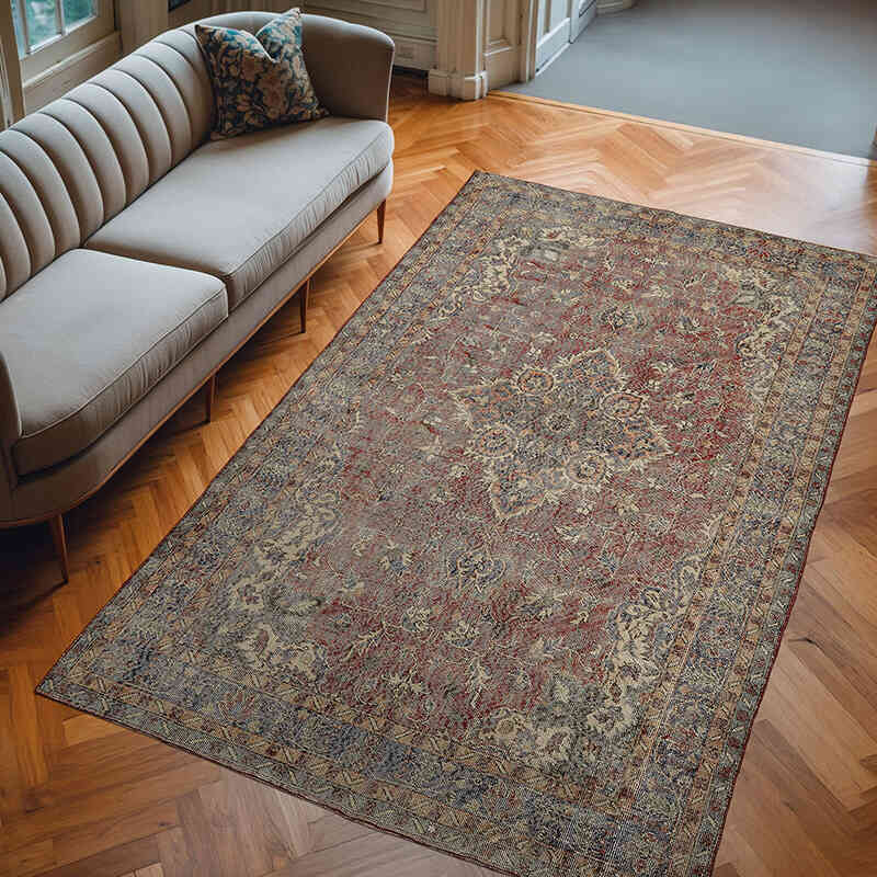 Alfombra Vintage Turca Anudada a Mano - 190 cm x 308 cm - K0078794