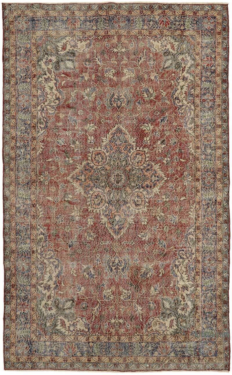 Alfombra Vintage Turca Anudada a Mano - 190 cm x 308 cm - K0078794