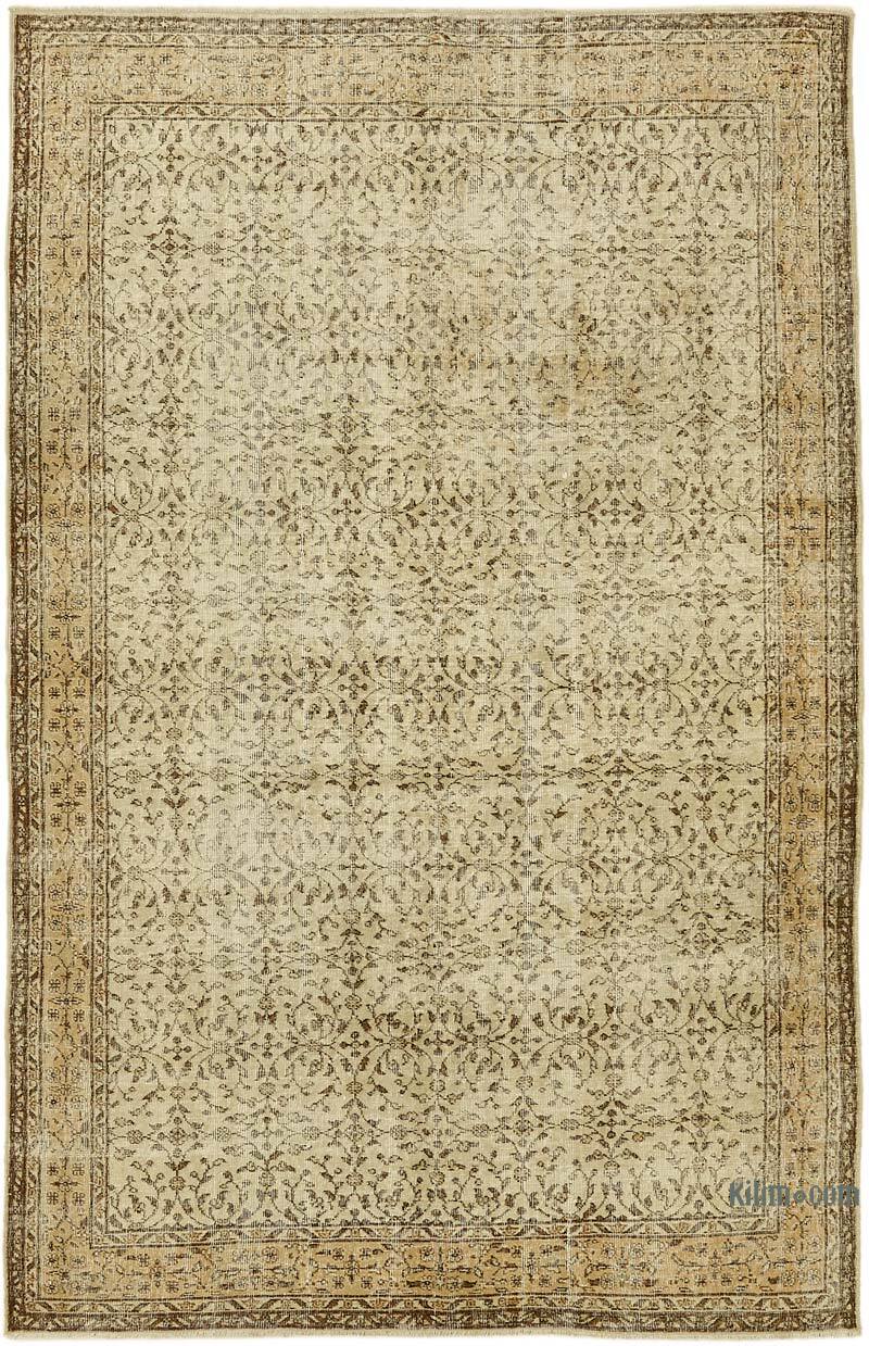Vintage Turkish Hand-Knotted Rug - 6' 8" x 10'  (80" x 120") - K0078795
