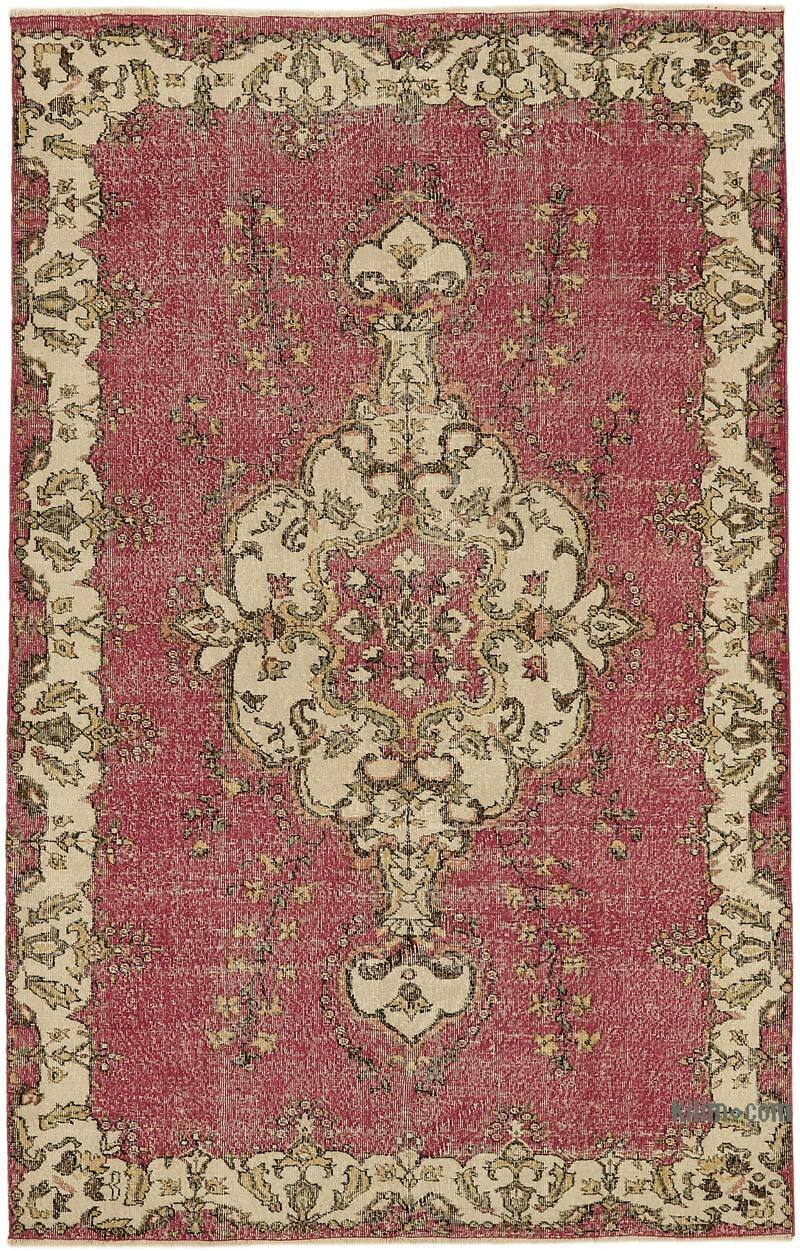 Alfombra Vintage Turca Anudada a Mano - 198 cm x 307 cm - K0078796