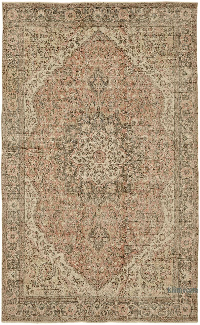 Vintage Turkish Hand-Knotted Rug - 6' 7" x 10' 5" (79" x 125") - K0078797
