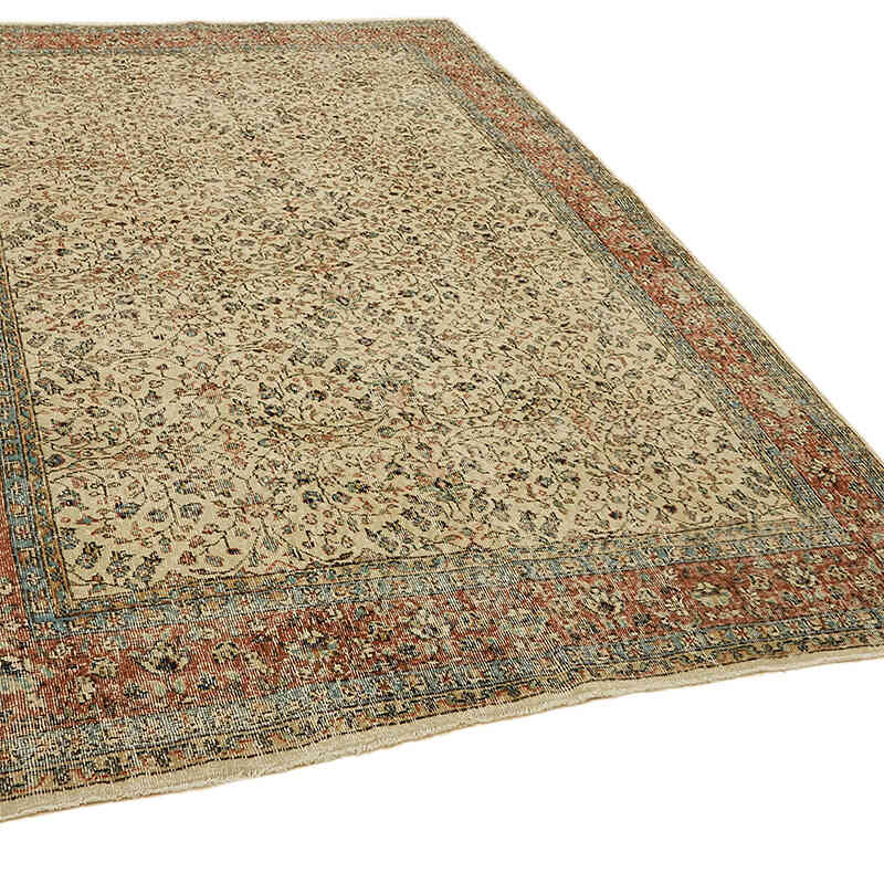 El Dokuma Vintage Halı - 208 cm x 296 cm - K0078798