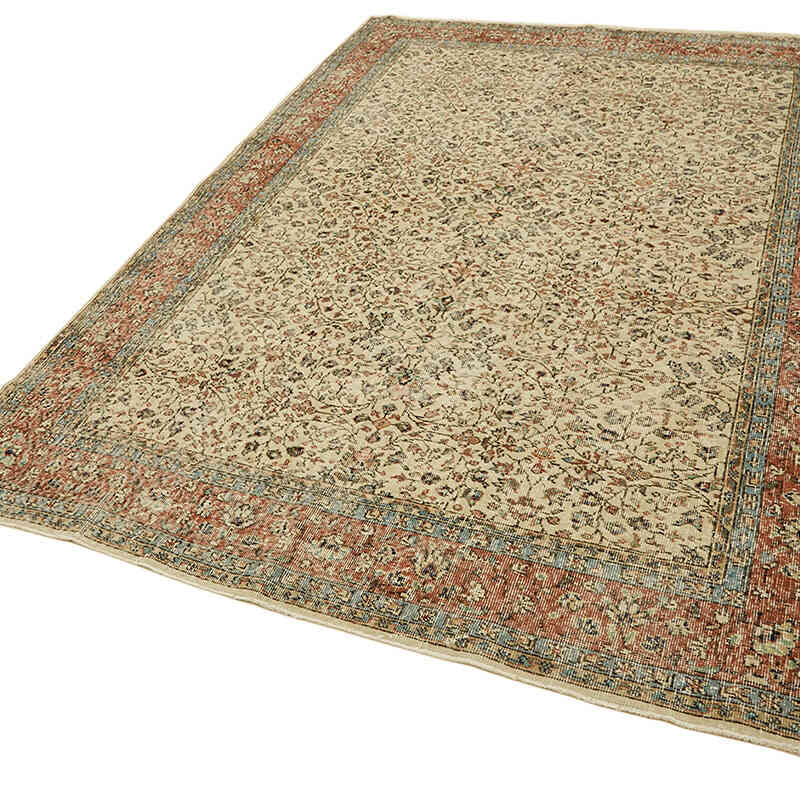 El Dokuma Vintage Halı - 208 cm x 296 cm - K0078798