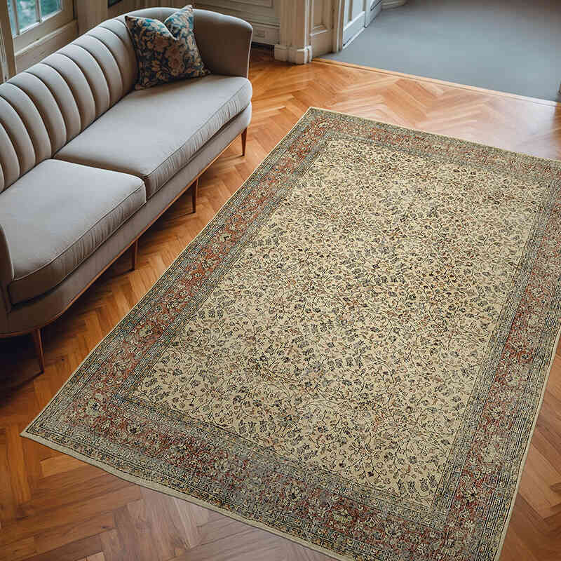 El Dokuma Vintage Halı - 208 cm x 296 cm - K0078798