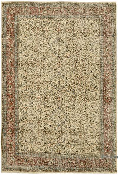 Alfombra Vintage Turca Anudada a Mano - 208 cm x 296 cm