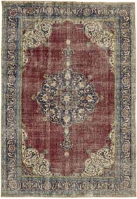 Alfombra Vintage Turca Anudada a Mano - 212 cm x 296 cm