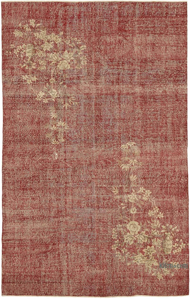 Vintage Turkish Hand-Knotted Rug - 6' 7" x 10'  (79" x 120") - K0078801
