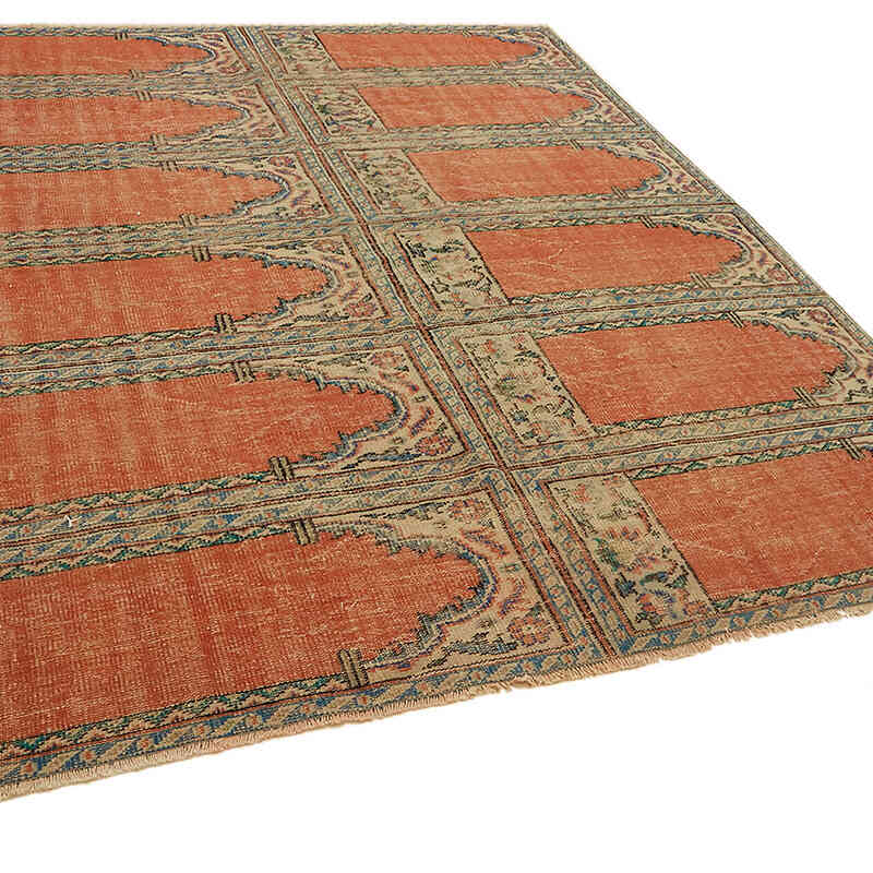 Alfombra Vintage Turca Anudada a Mano - 237 cm x 265 cm - K0078803