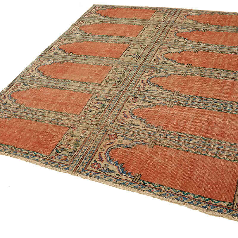 Alfombra Vintage Turca Anudada a Mano - 237 cm x 265 cm - K0078803