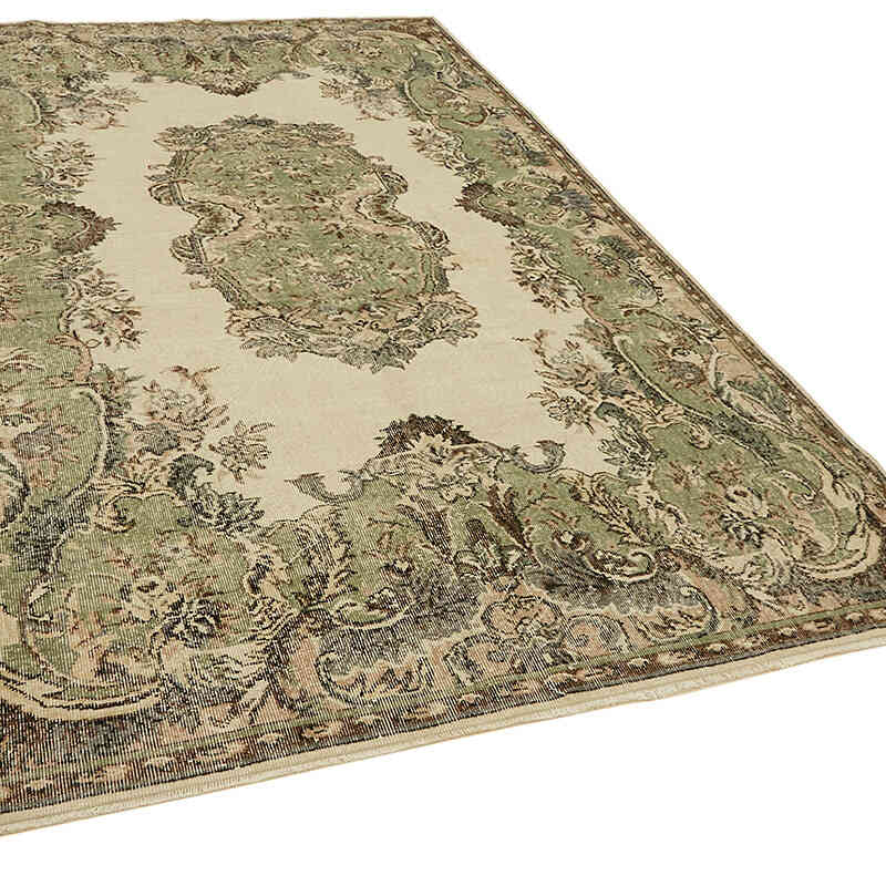 Alfombra Vintage Turca Anudada a Mano - 195 cm x 307 cm - K0078804