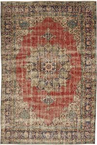 El Dokuma Vintage Halı - 205 cm x 297 cm
