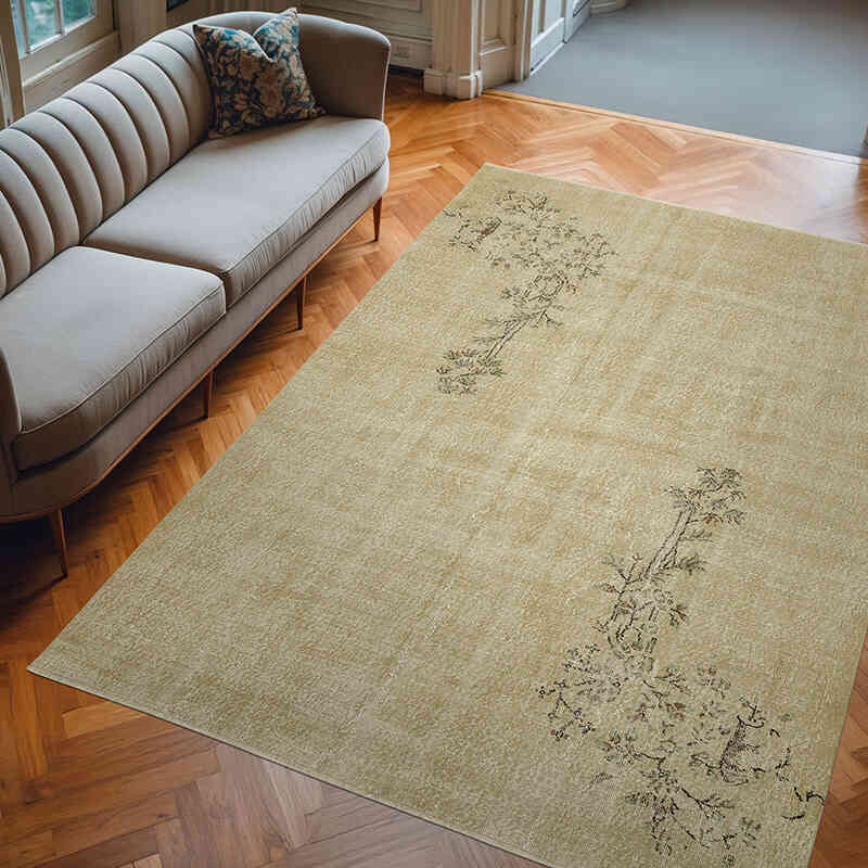 Vintage Turkish Hand-Knotted Rug - 6' 11" x 9' 7" (83" x 115") - K0078806