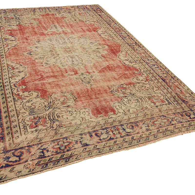 Vintage Turkish Hand-Knotted Rug - 6' 9" x 10' 1" (81" x 121") - K0078808