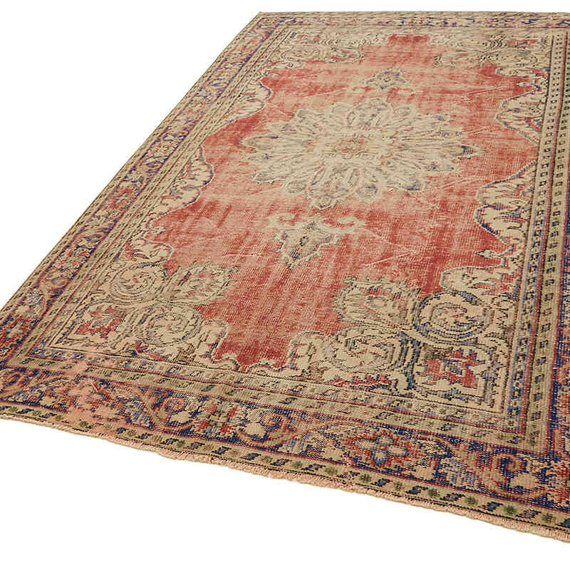 Vintage Turkish Hand-Knotted Rug - 6' 9" x 10' 1" (81" x 121") - K0078808