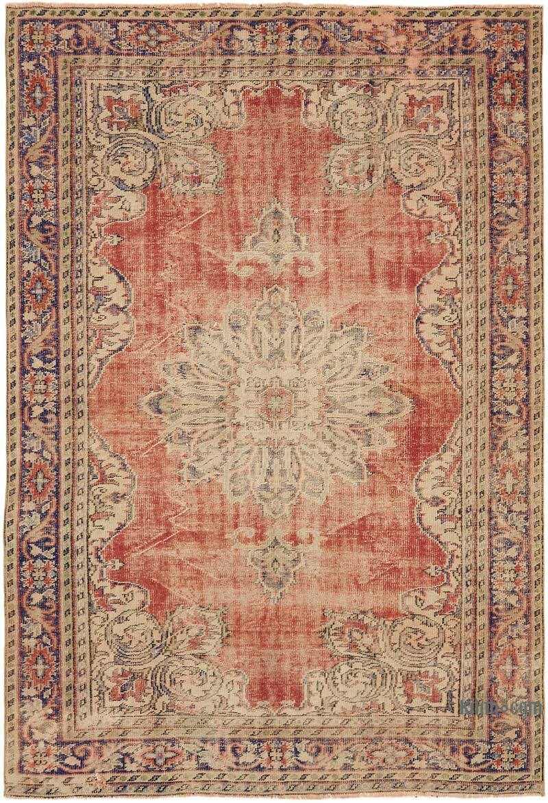 Vintage Turkish Hand-Knotted Rug - 6' 9" x 10' 1" (81" x 121") - K0078808