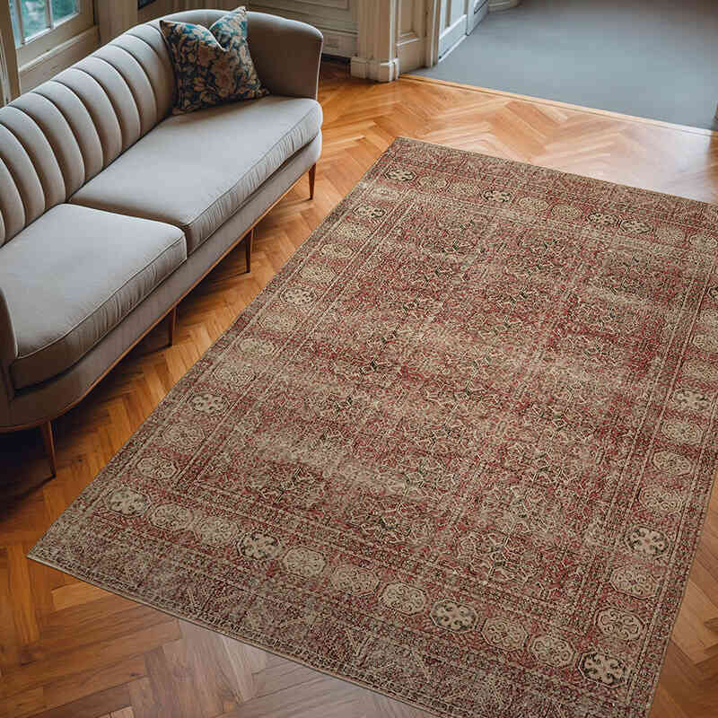 El Dokuma Vintage Halı - 210 cm x 305 cm - K0078809