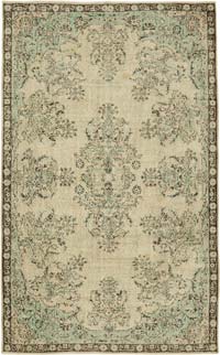 Vintage Turkish Hand-Knotted Rug - 6' 5" x 10' 4" (77" x 124")