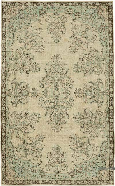 Alfombra Vintage Turca Anudada a Mano - 196 cm x 315 cm