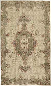 Vintage Turkish Hand-Knotted Rug - 6' 2" x 10' 5" (74" x 125")