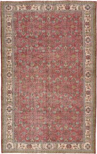 Vintage Turkish Hand-Knotted Rug - 6' 6" x 10' 2" (78" x 122")