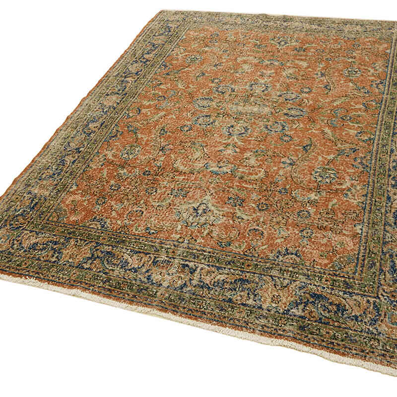 Vintage Turkish Hand-Knotted Rug - 6' 8" x 9' 3" (80" x 111") - K0078814