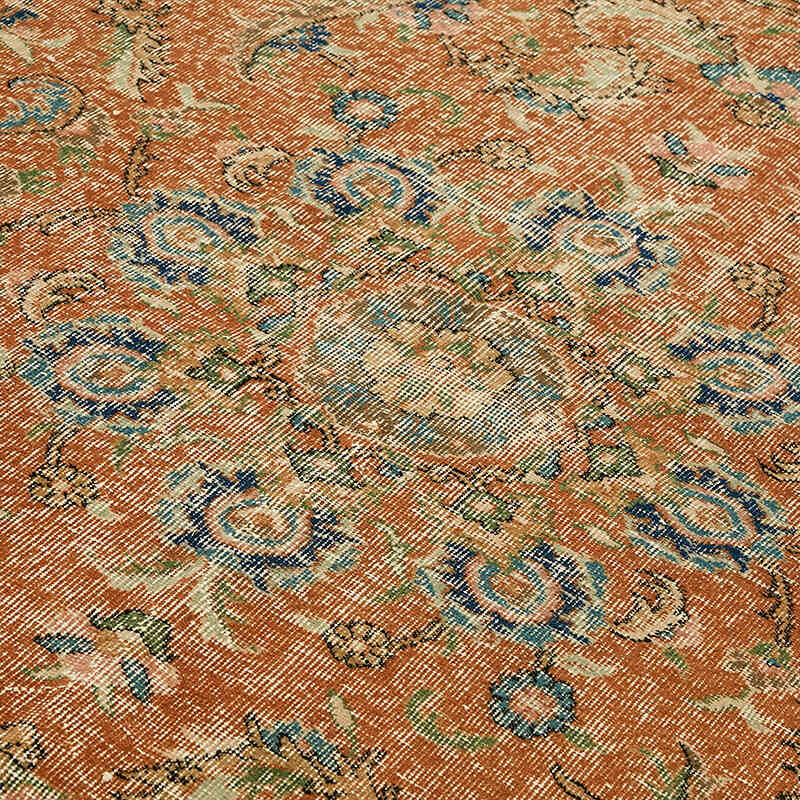 Vintage Turkish Hand-Knotted Rug - 6' 8" x 9' 3" (80" x 111") - K0078814