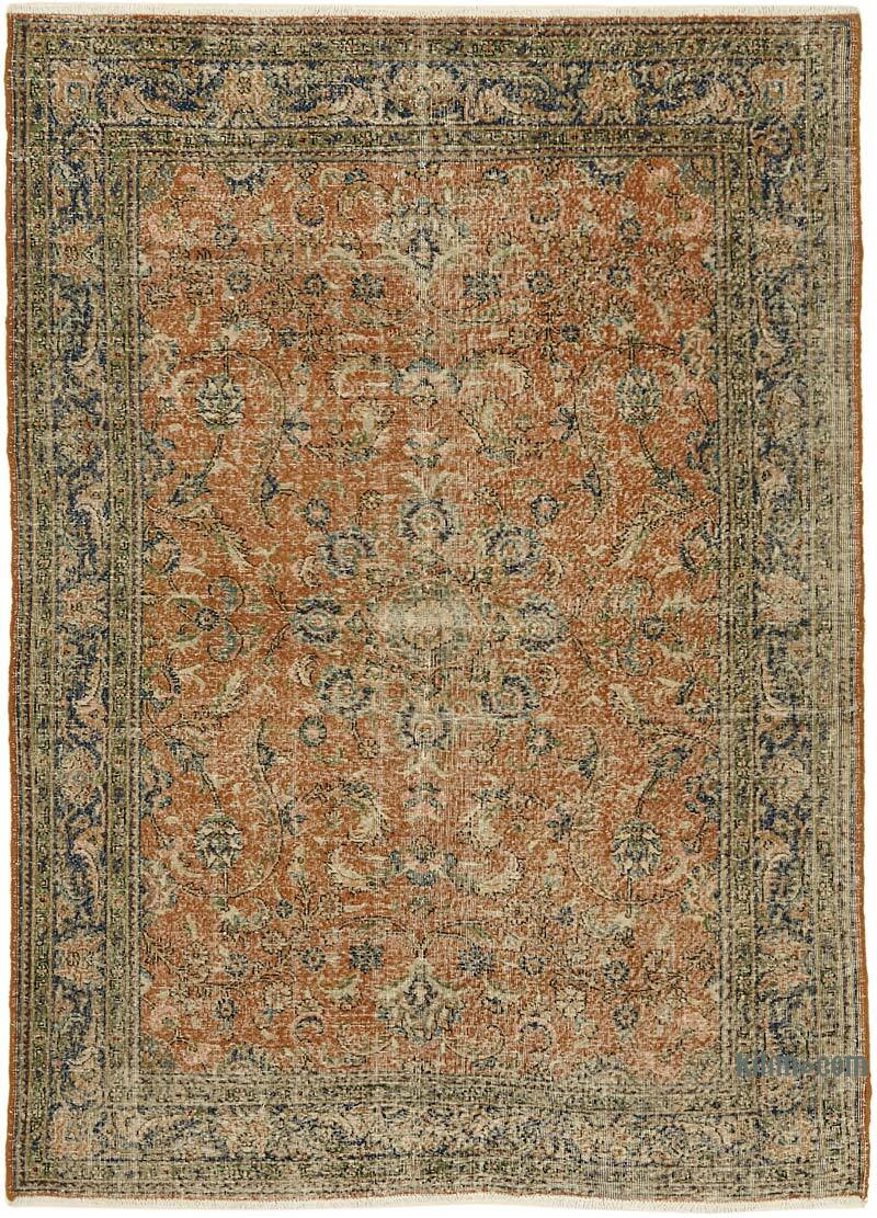 Vintage Turkish Hand-Knotted Rug - 6' 8" x 9' 3" (80" x 111") - K0078814