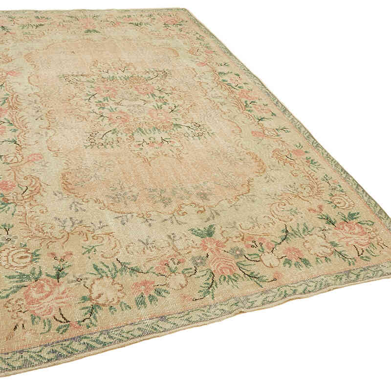 Alfombra Vintage Turca Anudada a Mano - 193 cm x 305 cm - K0078816