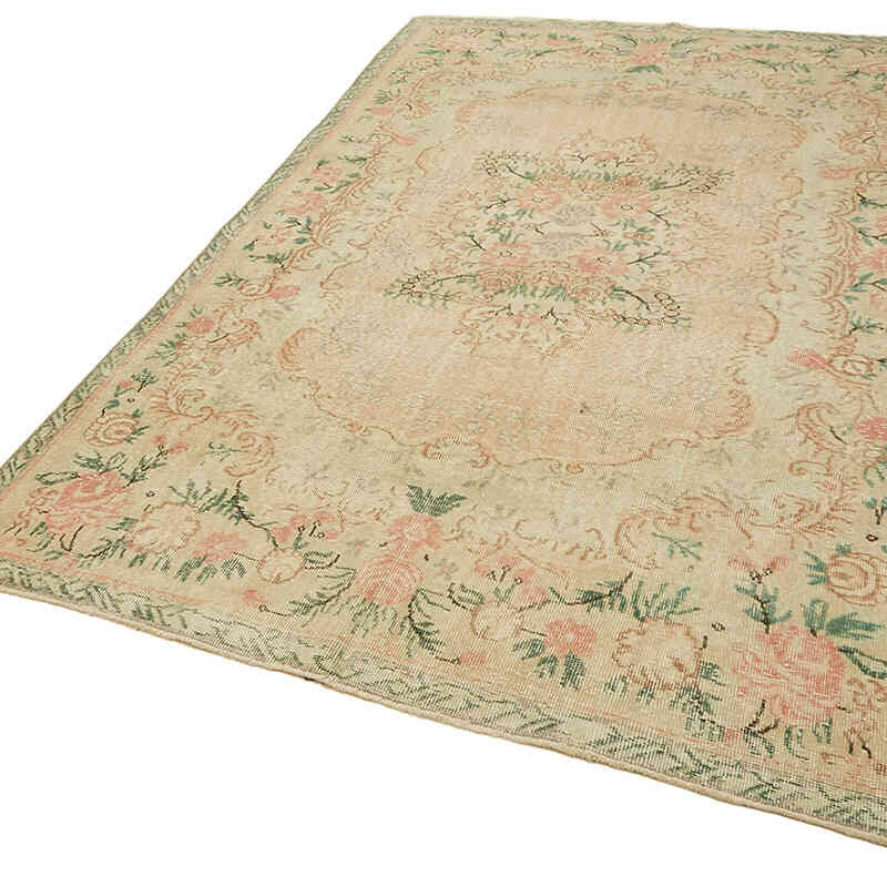 Alfombra Vintage Turca Anudada a Mano - 193 cm x 305 cm - K0078816
