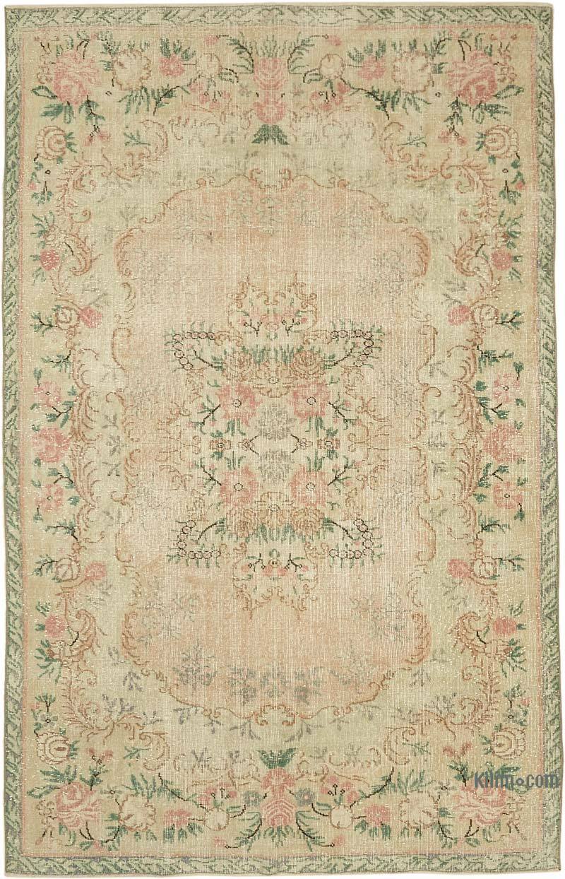 Alfombra Vintage Turca Anudada a Mano - 193 cm x 305 cm - K0078816