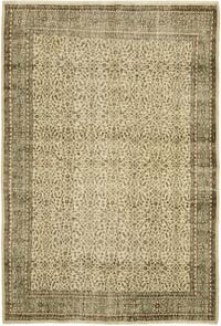 Vintage Turkish Hand-Knotted Rug - 6' 11" x 9' 11" (83" x 119")