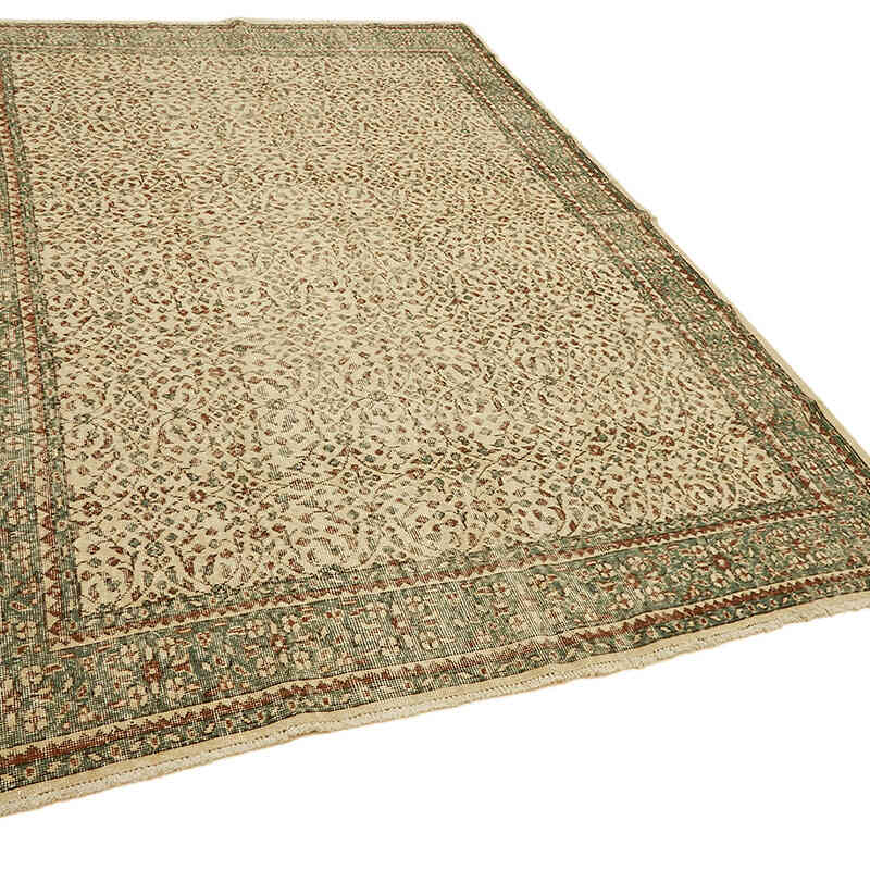 Vintage Turkish Hand-Knotted Rug - 6' 11" x 9' 11" (83" x 119") - K0078818