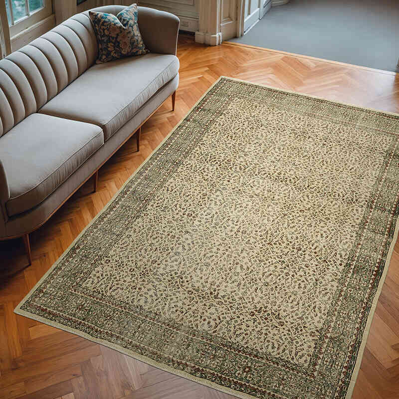 Vintage Turkish Hand-Knotted Rug - 6' 11" x 9' 11" (83" x 119") - K0078818