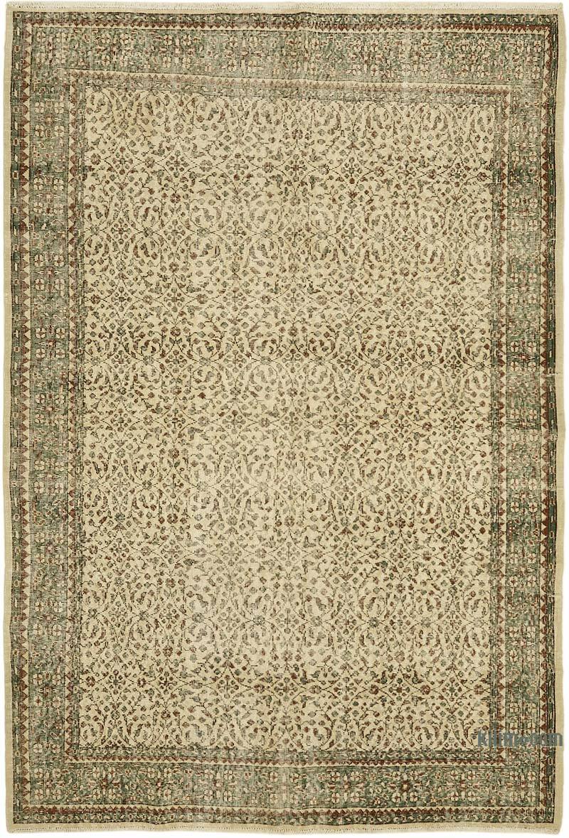 Vintage Turkish Hand-Knotted Rug - 6' 11" x 9' 11" (83" x 119") - K0078818