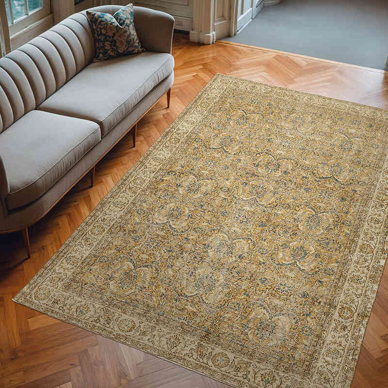 Vintage Turkish Hand-Knotted Rug - 6' 6" x 9' 3" (78" x 111") - K0078820
