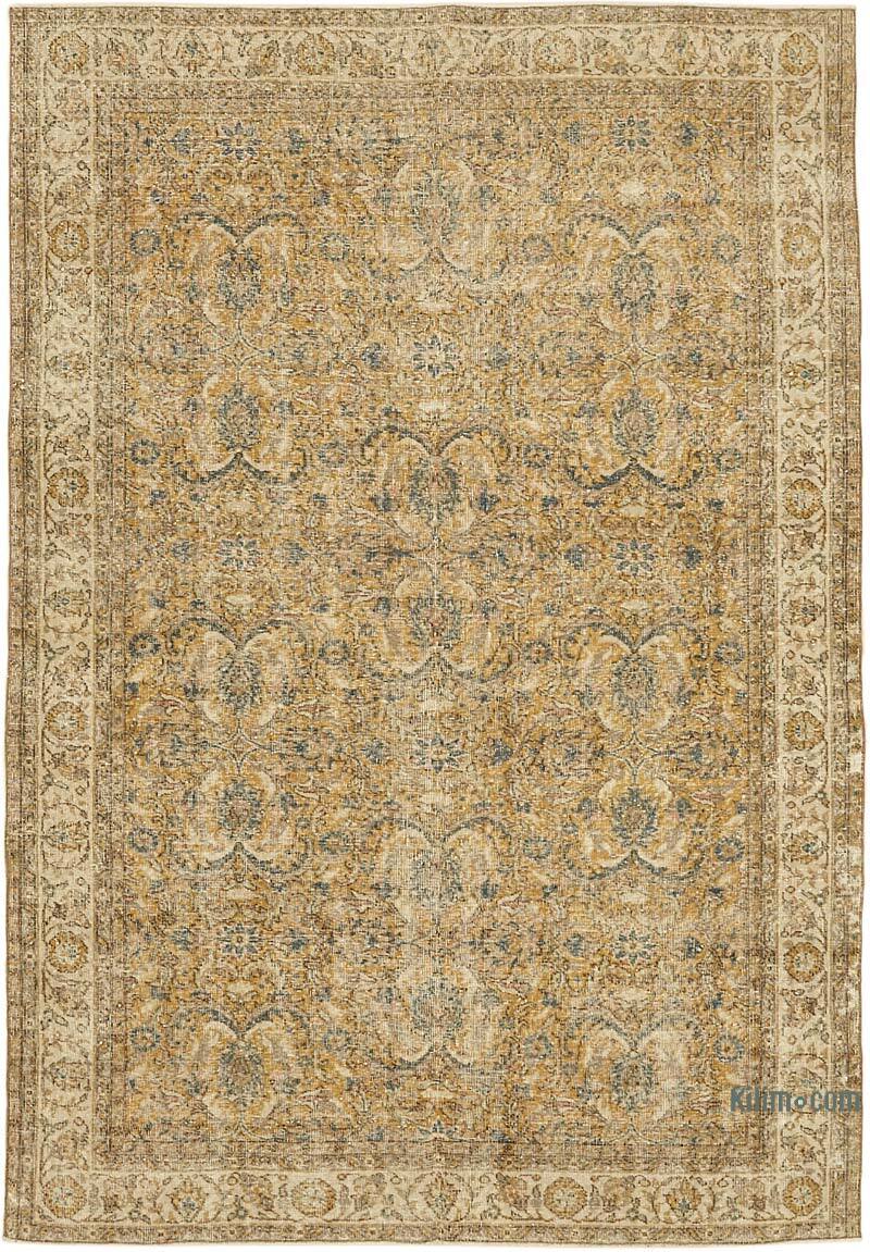Vintage Turkish Hand-Knotted Rug - 6' 6" x 9' 3" (78" x 111") - K0078820