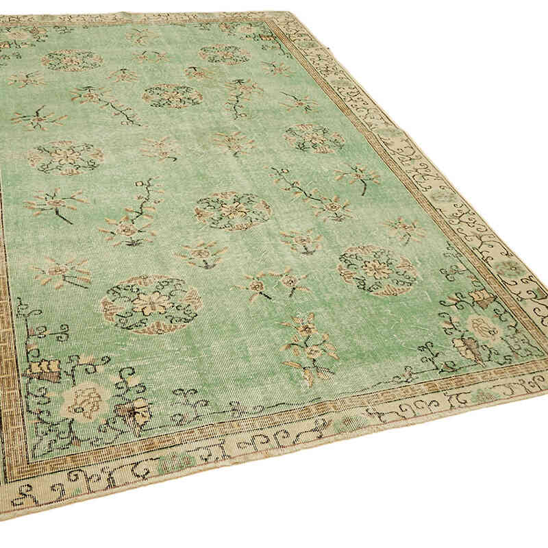 Vintage Turkish Hand-Knotted Rug - 6' 4" x 9' 5" (76" x 113") - K0078821
