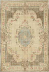 Vintage Turkish Hand-Knotted Rug - 6' 10" x 10'  (82" x 120")