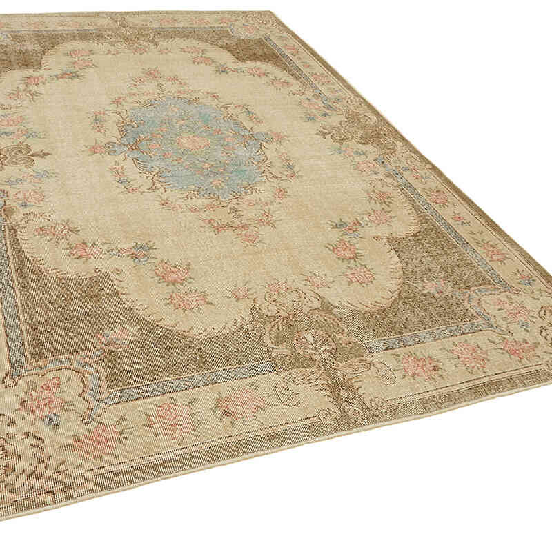 Vintage Turkish Hand-Knotted Rug - 6' 10" x 10'  (82" x 120") - K0078823