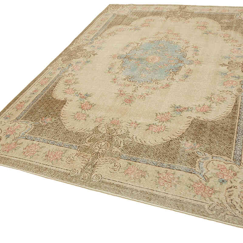 Vintage Turkish Hand-Knotted Rug - 6' 10" x 10'  (82" x 120") - K0078823