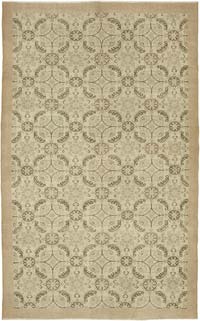 Vintage Turkish Hand-Knotted Rug - 6' 1" x 9' 11" (73" x 119")