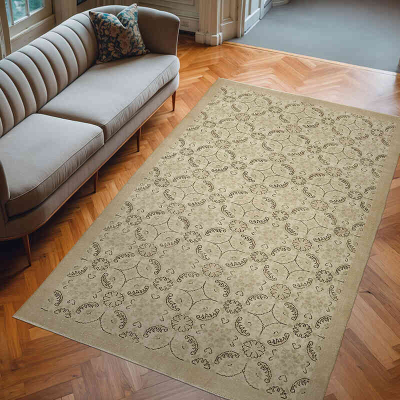 Alfombra Vintage Turca Anudada a Mano - 185 cm x 303 cm - K0078824