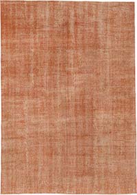 Boyalı El Dokuma Vintage Halı - 205 cm x 294 cm
