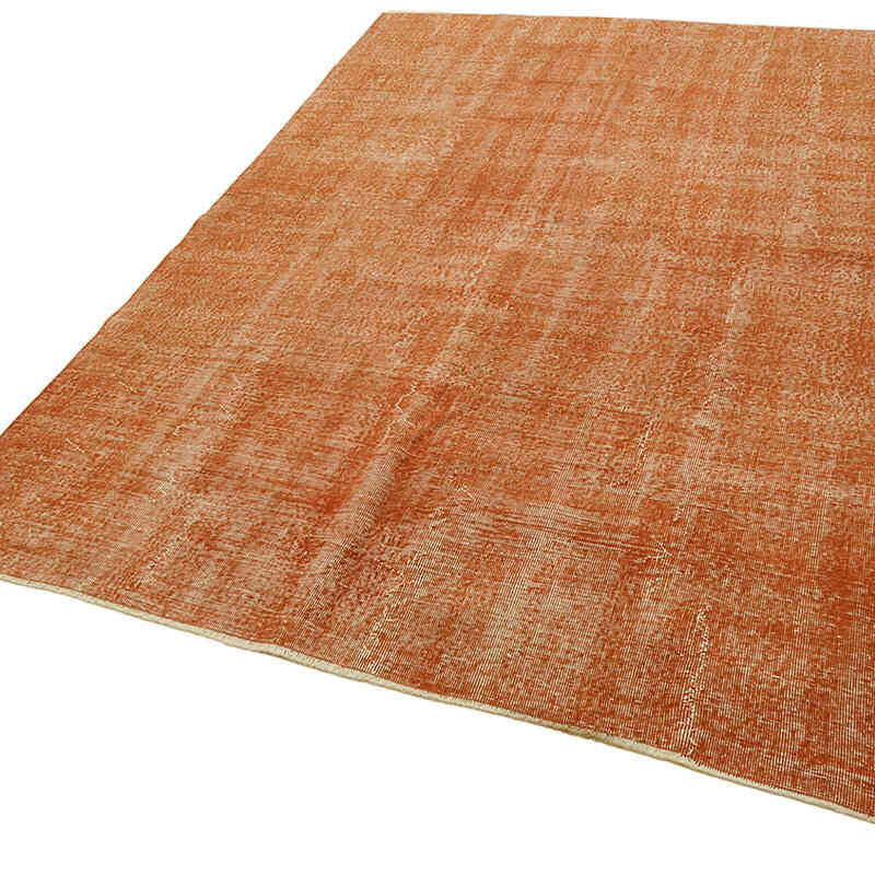 Over-dyed Vintage Hand-Knotted Turkish Rug - 6' 9" x 9' 8" (81" x 116") - K0078825