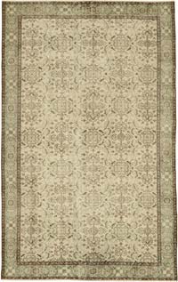 Vintage Turkish Hand-Knotted Rug - 6' 5" x 10' 4" (77" x 124")