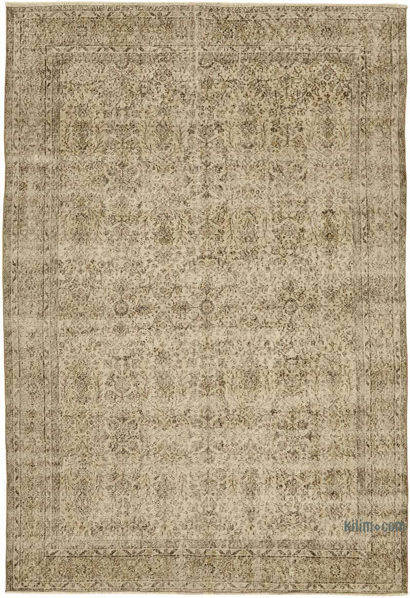 Alfombra Vintage Turca Anudada a Mano - 210 cm x 302 cm - K0078828