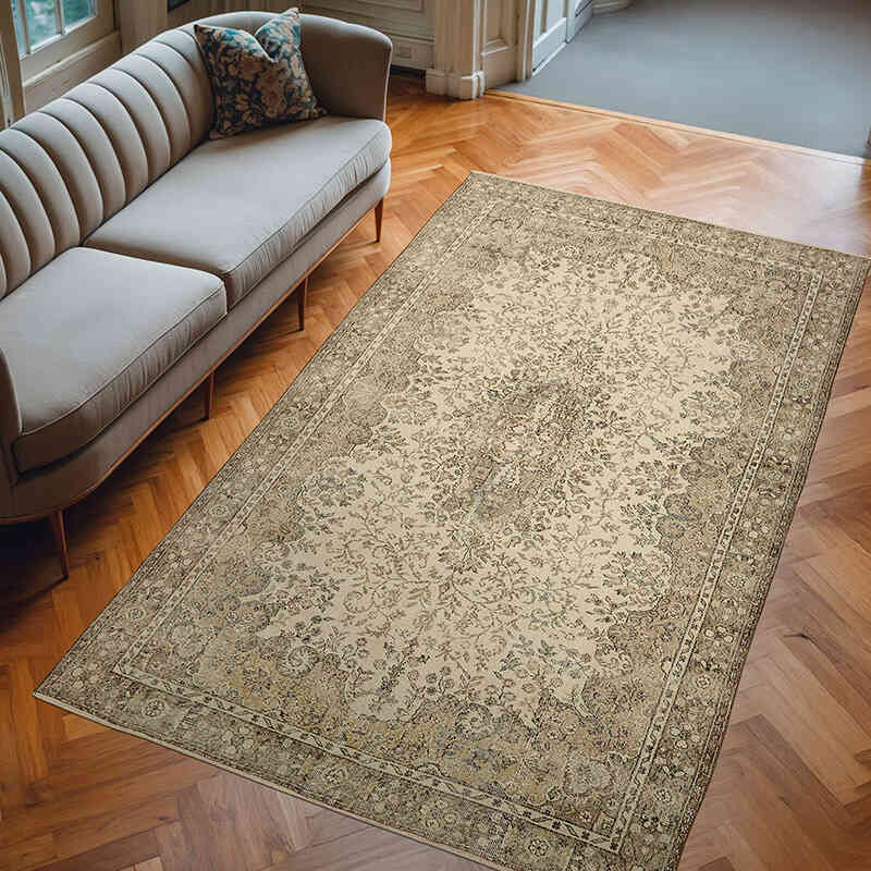 El Dokuma Vintage Halı - 190 cm x 320 cm - K0078829