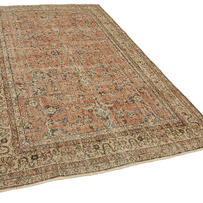 El Dokuma Vintage Halı - 202 cm x 312 cm - K0078830