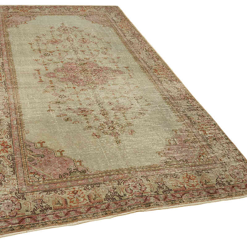 Alfombra Vintage Turca Anudada a Mano - 190 cm x 312 cm - K0078831